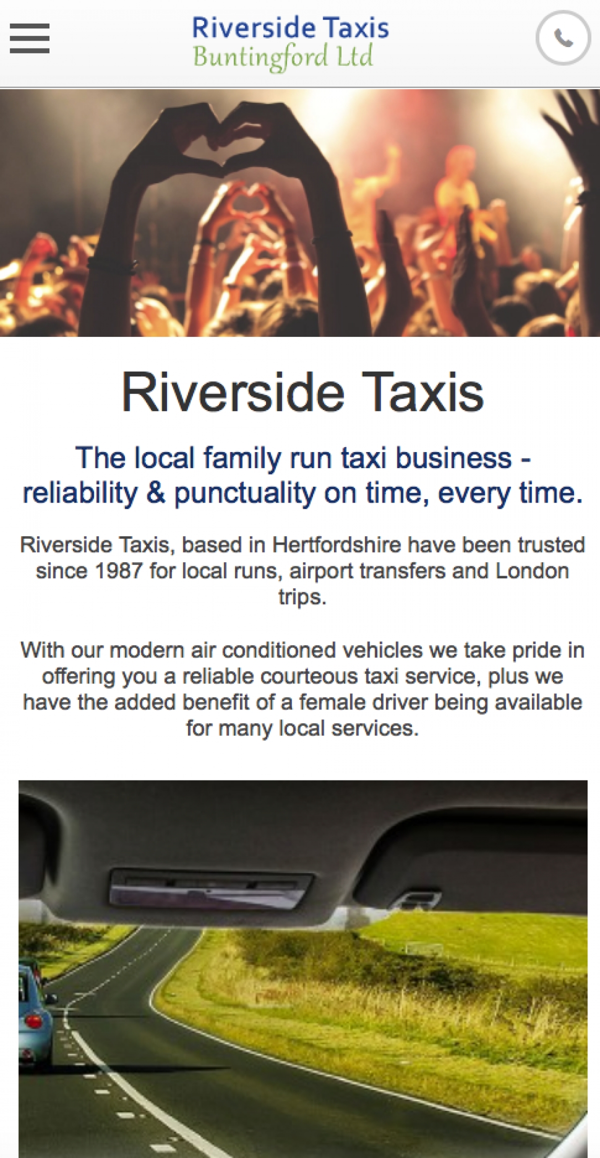 Riverside Taxis Family run taxi business in the heart of Hertfordshire