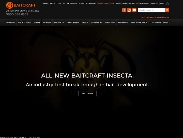 Bait Craft, fishing bait Online store and website
